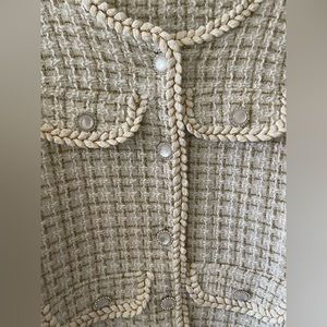 Women Korean Style Tweed Short Jacket